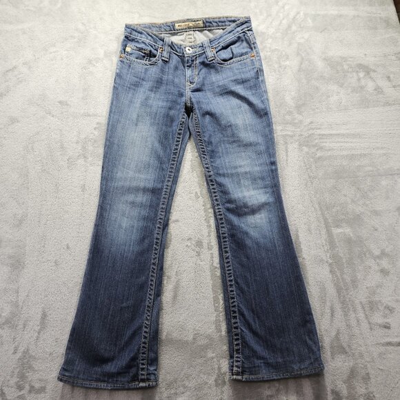 Big Star Jeans Womens 26R Maddie Bootcut Mid Rise Fit Dark Denim (28x28) - Picture 1 of 12